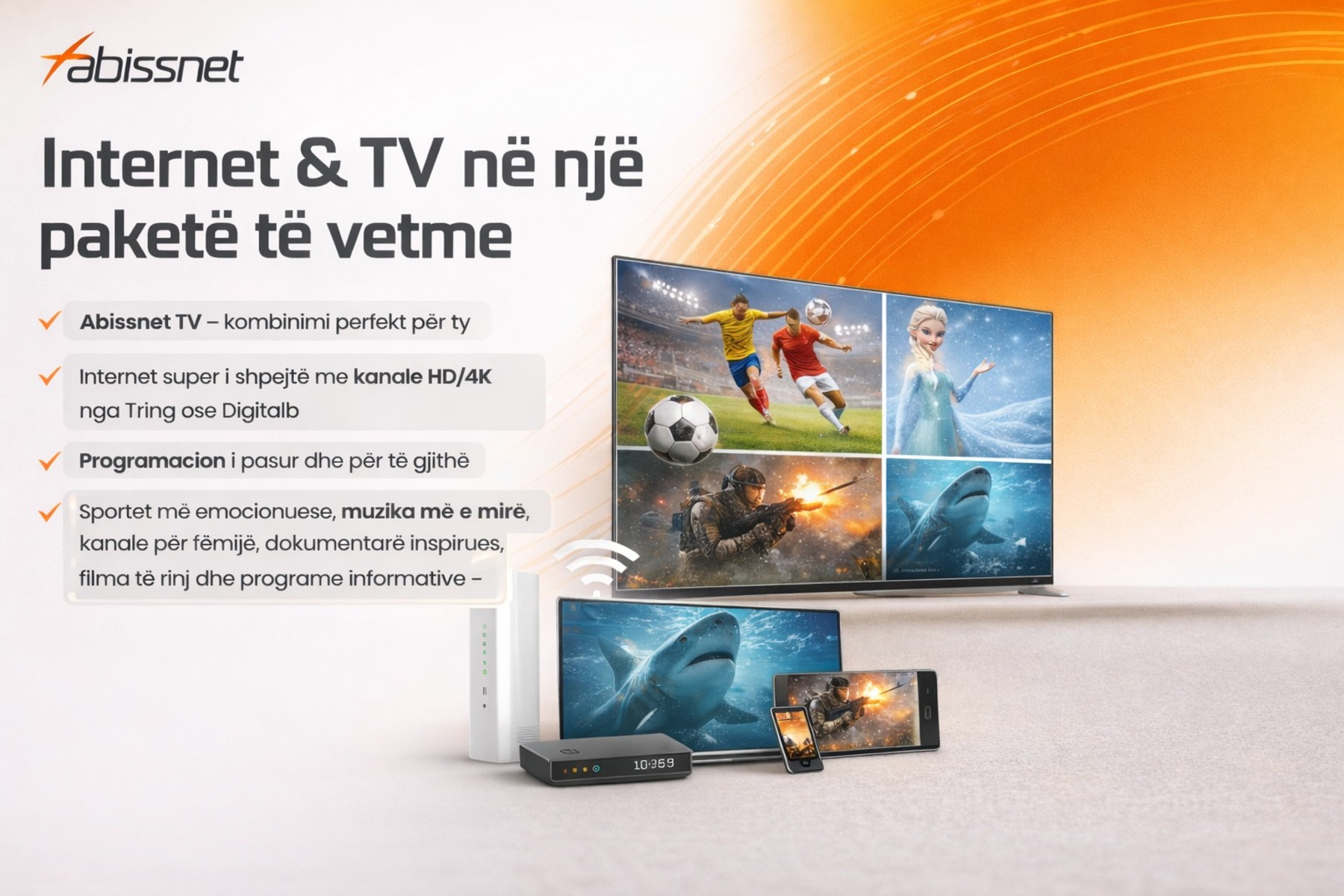 Fiber FTTH + TV